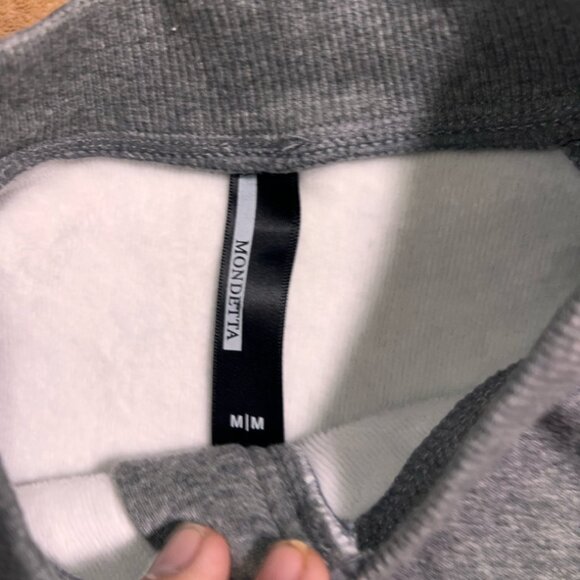 Mondetta Women Medium Gray Fleece Full Zip Athletic Pocket Thump Hole Jacket (M) - Picture 5 of 6